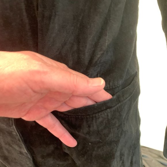 Vintage Dana Brooke black soft suede jacket size 6 oversized fits larger - Picture 7 of 15